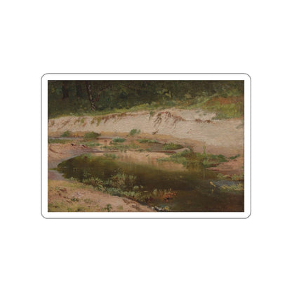 SHISKIN, Ivan Ivanovich - Forest Stream 1895. Etude (Artwork) STICKER Vinyl Die-Cut Decal-White-The Sticker Space