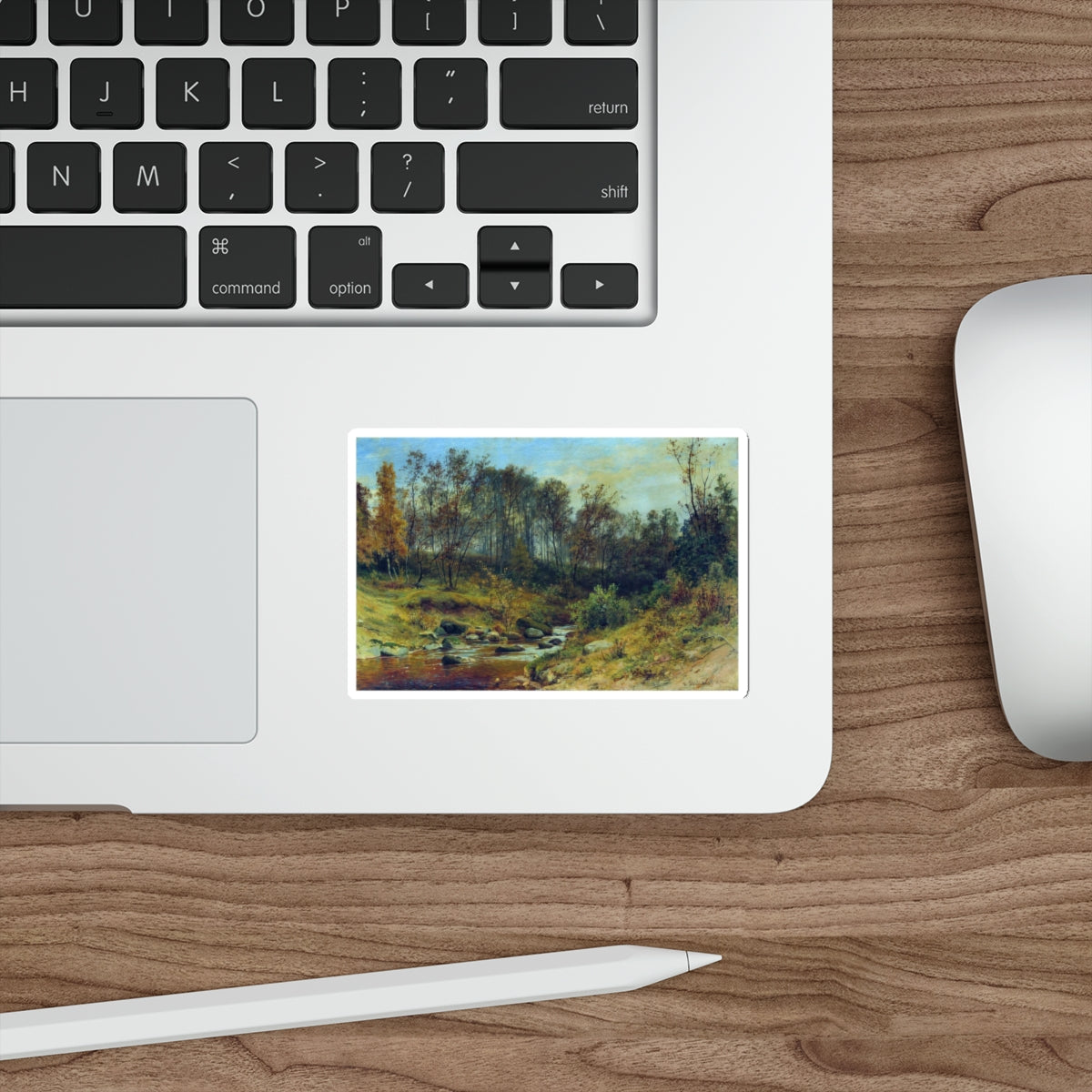 SHISKIN, Ivan Ivanovich - Forest Stream 1896 (Artwork) STICKER Vinyl Die-Cut Decal-The Sticker Space