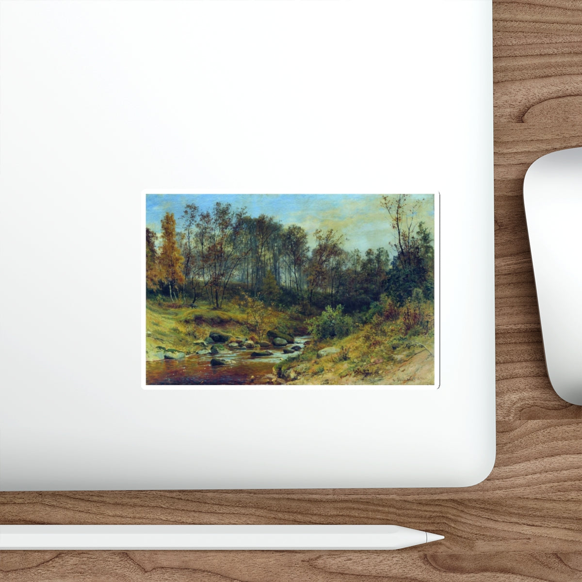 SHISKIN, Ivan Ivanovich - Forest Stream 1896 (Artwork) STICKER Vinyl Die-Cut Decal-The Sticker Space