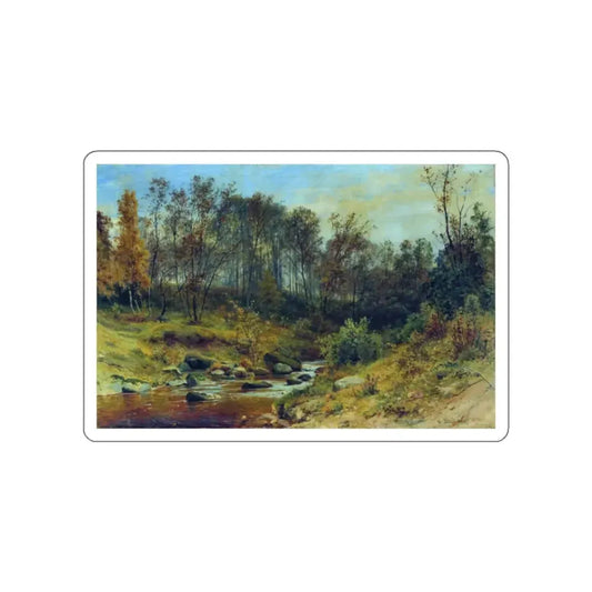 SHISKIN, Ivan Ivanovich - Forest Stream 1896 (Artwork) STICKER Vinyl Die-Cut Decal White Die-Cut 2 Inch - The Sticker Space