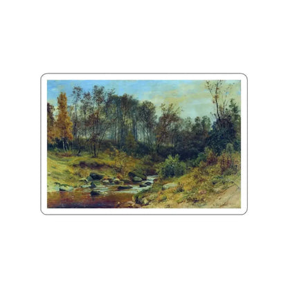 SHISKIN, Ivan Ivanovich - Forest Stream 1896 (Artwork) STICKER Vinyl Die-Cut Decal White Die-Cut 3 Inch - The Sticker Space