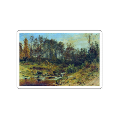 SHISKIN, Ivan Ivanovich - Forest Stream 1896 (Artwork) STICKER Vinyl Die-Cut Decal-White-The Sticker Space