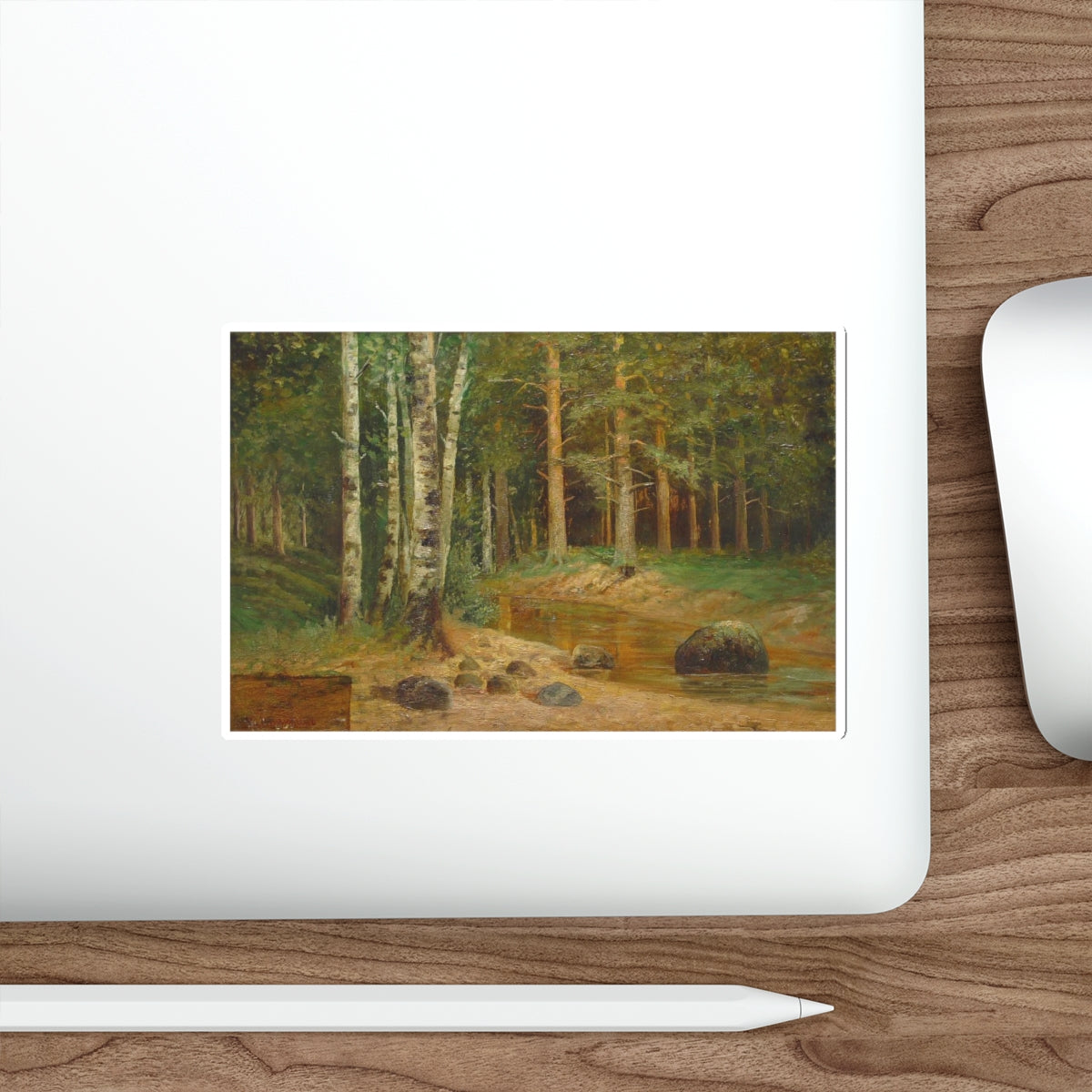 SHISKIN, Ivan Ivanovich - Forest Stream 2 (Artwork) STICKER Vinyl Die-Cut Decal-The Sticker Space