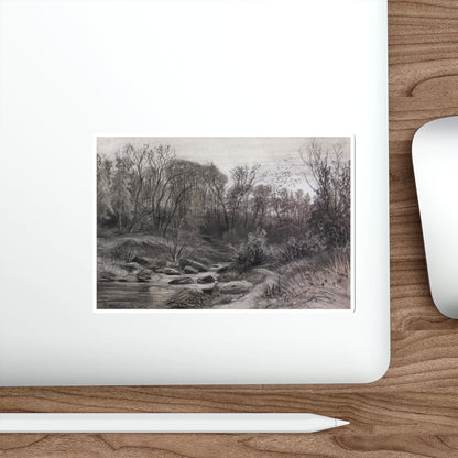 SHISKIN, Ivan Ivanovich - Forest Stream. Evening 1871 (Artwork) STICKER Vinyl Die-Cut Decal-The Sticker Space