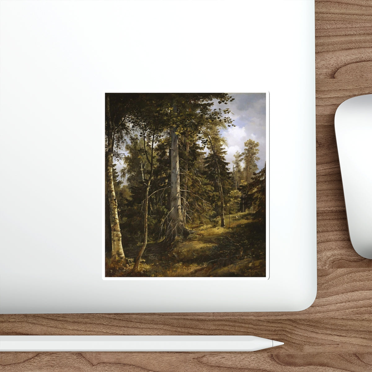 SHISKIN, Ivan Ivanovich - Forest thicket of 1867 (Artwork) STICKER Vinyl Die-Cut Decal-The Sticker Space