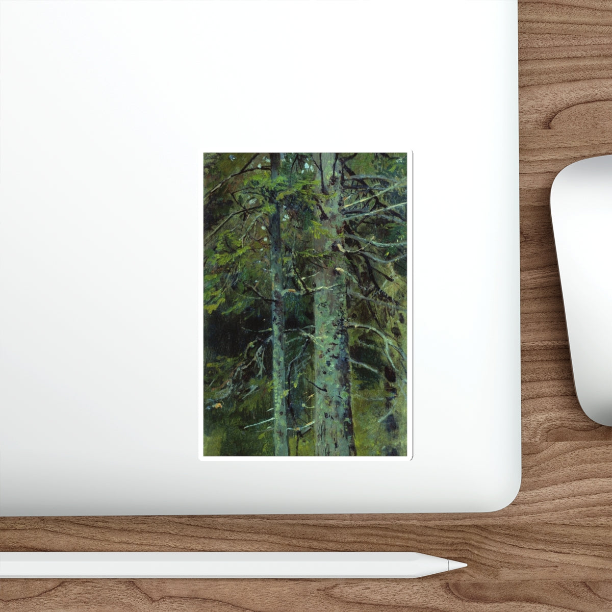 SHISKIN, Ivan Ivanovich - Forest. Etude 26h28 (Artwork) STICKER Vinyl Die-Cut Decal-The Sticker Space