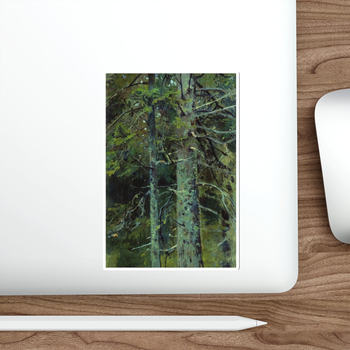 SHISKIN, Ivan Ivanovich - Forest. Etude 26h28 (Artwork) STICKER Vinyl Die-Cut Decal-The Sticker Space