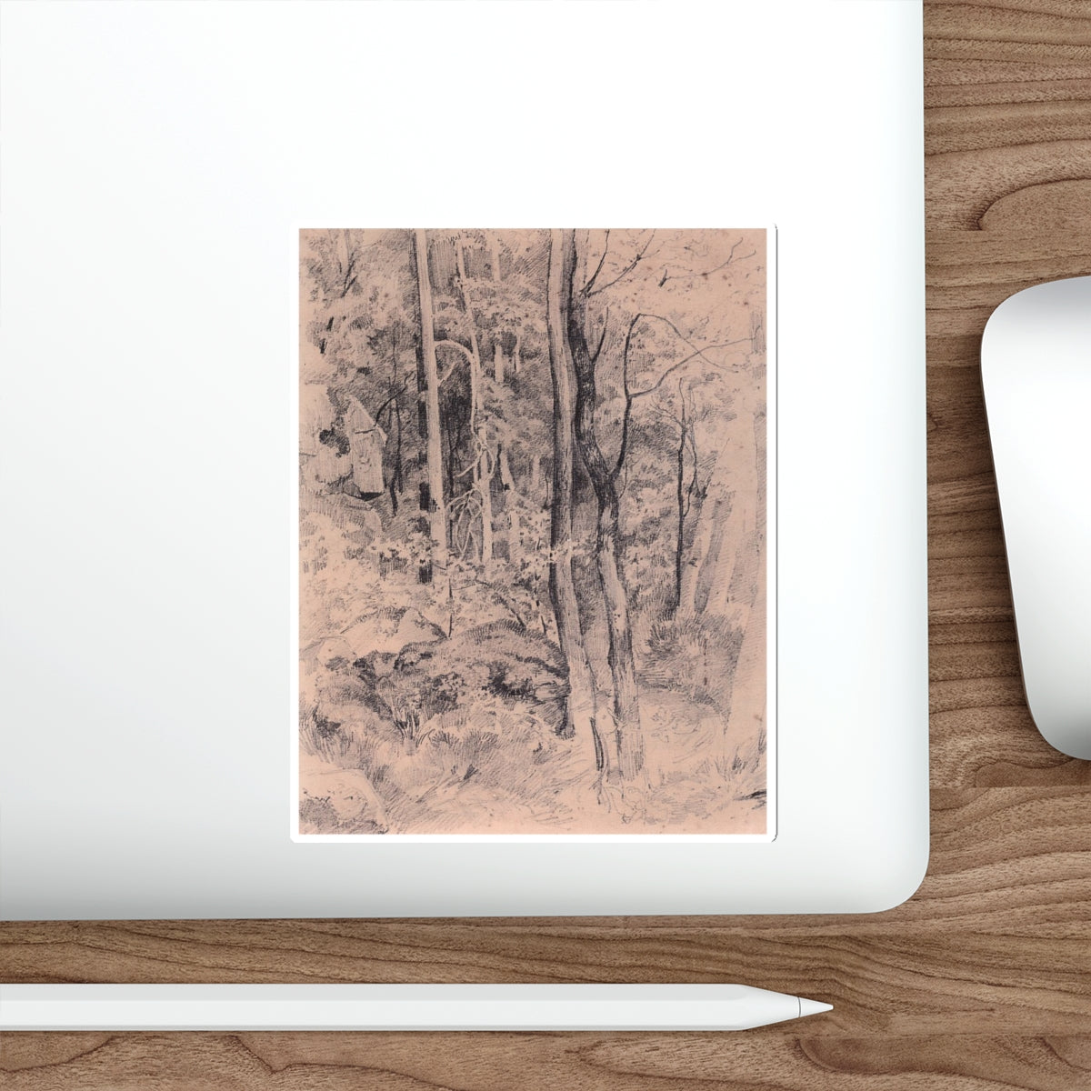 SHISKIN, Ivan Ivanovich - Forest. Start 1870 (Artwork) STICKER Vinyl Die-Cut Decal-The Sticker Space