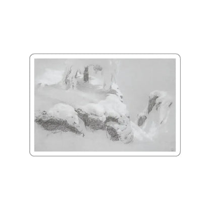 SHISKIN, Ivan Ivanovich - fragmented sketch the northern wilderness in 1890 (Artwork) STICKER Vinyl Die-Cut Decal White Die-Cut 2 Inch - The Sticker Space