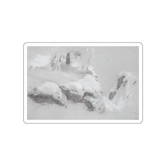 SHISKIN, Ivan Ivanovich - fragmented sketch the northern wilderness in 1890 (Artwork) STICKER Vinyl Die-Cut Decal White Die-Cut 2 Inch - The Sticker Space
