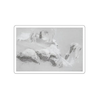 SHISKIN, Ivan Ivanovich - fragmented sketch the northern wilderness in 1890 (Artwork) STICKER Vinyl Die-Cut Decal White Die-Cut 6 Inch - The Sticker Space
