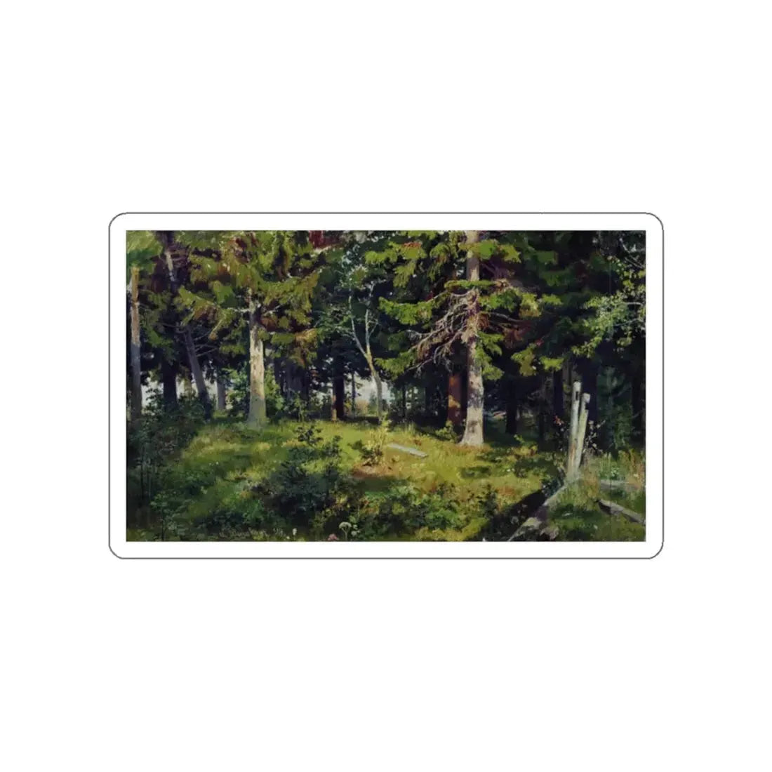 SHISKIN, Ivan Ivanovich - Glade 1889 (Artwork) STICKER Vinyl Die-Cut Decal White Die-Cut 2 Inch - The Sticker Space
