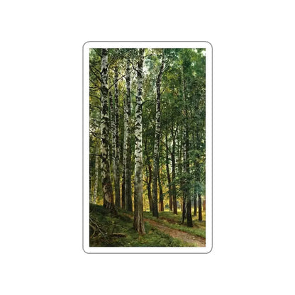 SHISKIN, Ivan Ivanovich - glrx-228237915 (Artwork) STICKER Vinyl Die-Cut Decal White Die-Cut 4 Inch - The Sticker Space