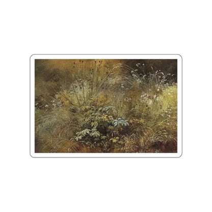 SHISKIN, Ivan Ivanovich - Grass. Study 1892 (Artwork) STICKER Vinyl Die-Cut Decal White Die-Cut 5 Inch - The Sticker Space