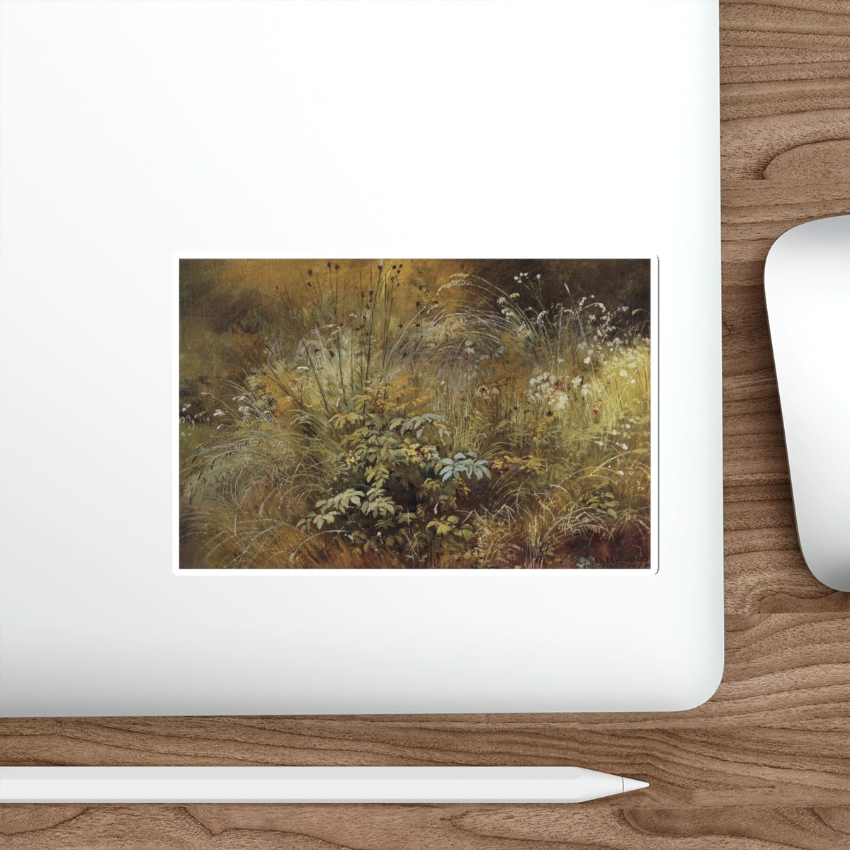 SHISKIN, Ivan Ivanovich - Grass. Study 1892 (Artwork) STICKER Vinyl Die-Cut Decal-The Sticker Space