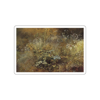 SHISKIN, Ivan Ivanovich - Grass. Study 1892 (Artwork) STICKER Vinyl Die-Cut Decal-White-The Sticker Space