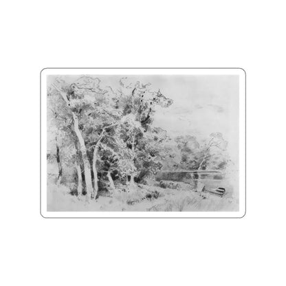 SHISKIN, Ivan Ivanovich - grove on the shore of the pond 1870 v (Artwork) STICKER Vinyl Die-Cut Decal - The Sticker Space