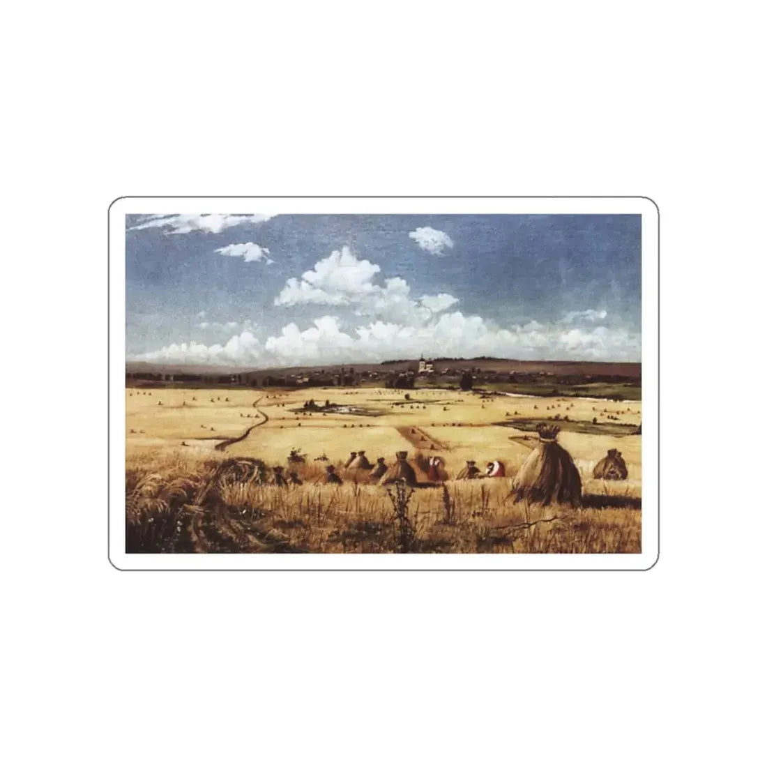 SHISKIN, Ivan Ivanovich - Harvest 185045H69 (Artwork) STICKER Vinyl Die-Cut Decal White Die-Cut 3 Inch - The Sticker Space