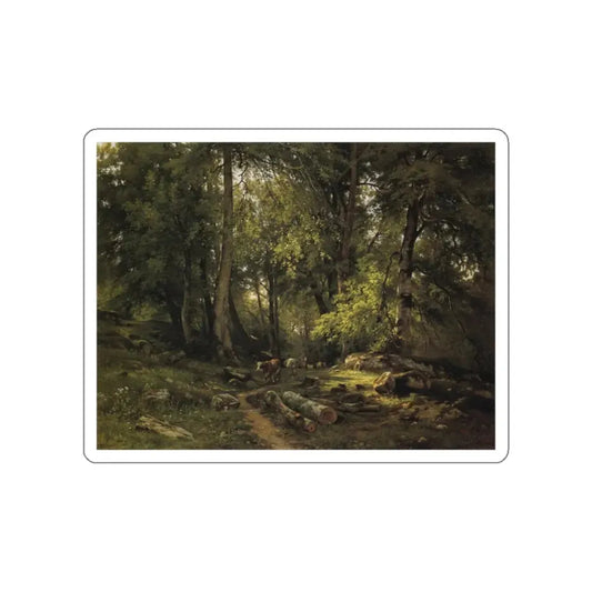SHISKIN, Ivan Ivanovich - herd in the woods 1864 (Artwork) STICKER Vinyl Die-Cut Decal White Die-Cut 2 Inch - The Sticker Space