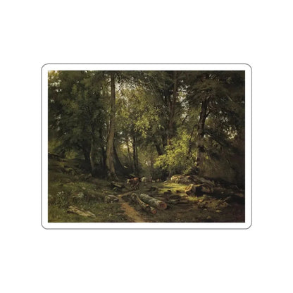 SHISKIN, Ivan Ivanovich - herd in the woods 1864 (Artwork) STICKER Vinyl Die-Cut Decal White Die-Cut 5 Inch - The Sticker Space