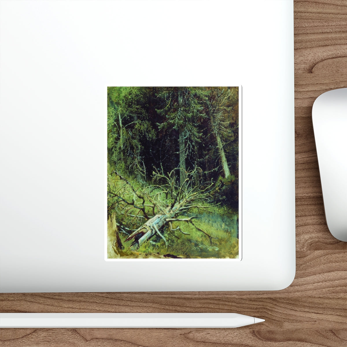 SHISKIN, Ivan Ivanovich - In the fir forest 1870 (Artwork) STICKER Vinyl Die-Cut Decal-The Sticker Space