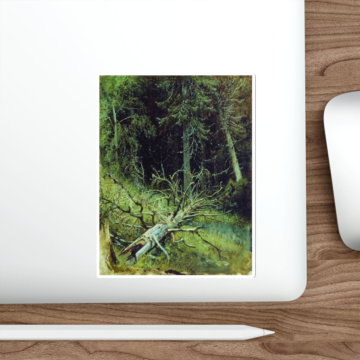 SHISKIN, Ivan Ivanovich - In the fir forest 1870 (Artwork) STICKER Vinyl Die-Cut Decal-The Sticker Space