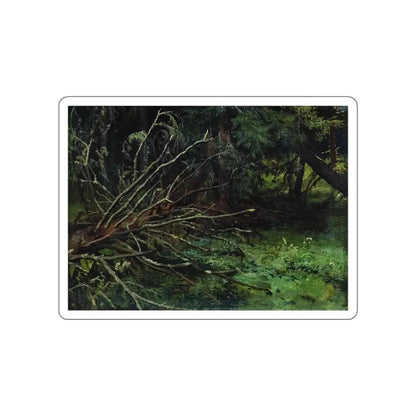 SHISKIN, Ivan Ivanovich - In the fir forest (Artwork) STICKER Vinyl Die-Cut Decal White Die-Cut 5 Inch - The Sticker Space