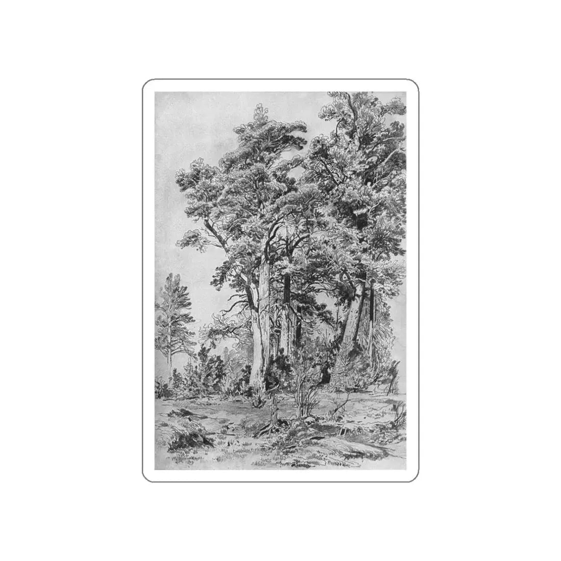SHISKIN, Ivan Ivanovich - In the forest 1889 (Artwork) STICKER Vinyl Die-Cut Decal White Die-Cut 3 Inch - The Sticker Space