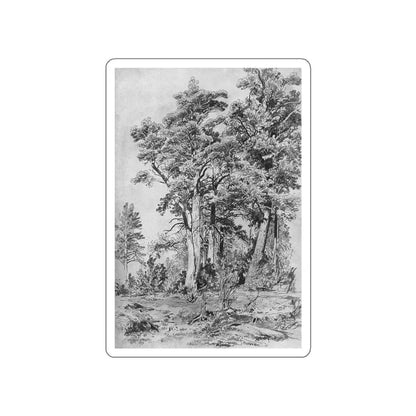 SHISKIN, Ivan Ivanovich - In the forest 1889 (Artwork) STICKER Vinyl Die-Cut Decal White Die-Cut 4 Inch - The Sticker Space