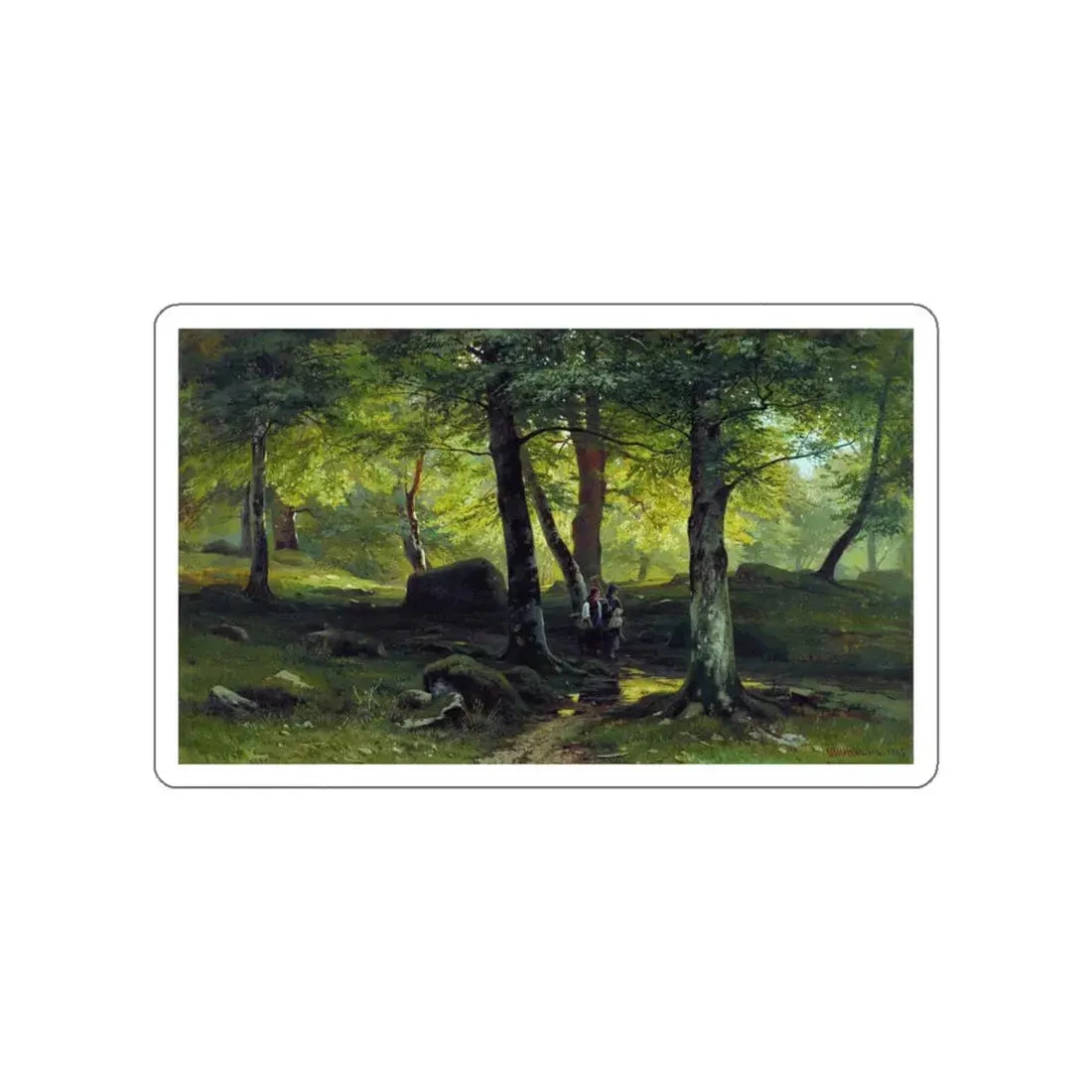 SHISKIN, Ivan Ivanovich - In the Grove 1865 (Artwork) STICKER Vinyl Die-Cut Decal White Die-Cut 4 Inch - The Sticker Space