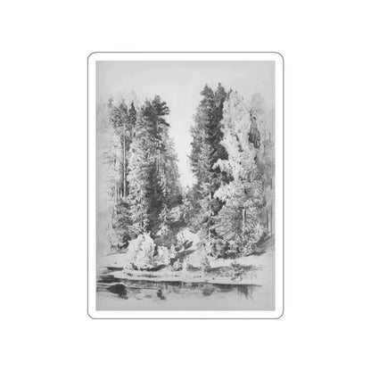 SHISKIN, Ivan Ivanovich - In the Park 1880 (Artwork) STICKER Vinyl Die-Cut Decal White Die-Cut 3 Inch - The Sticker Space
