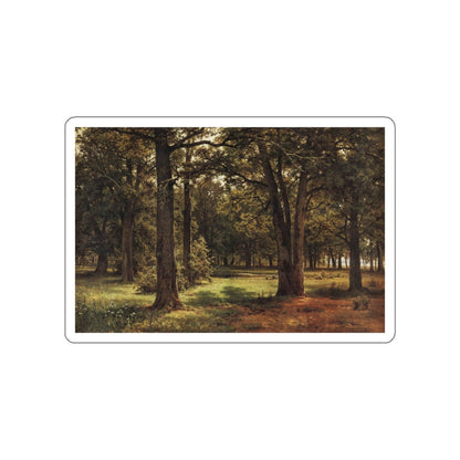 SHISKIN, Ivan Ivanovich - In the protected oak grove (Peter the Great in Systroretske) (Artwork) STICKER Vinyl Die-Cut Decal-White-The Sticker Space