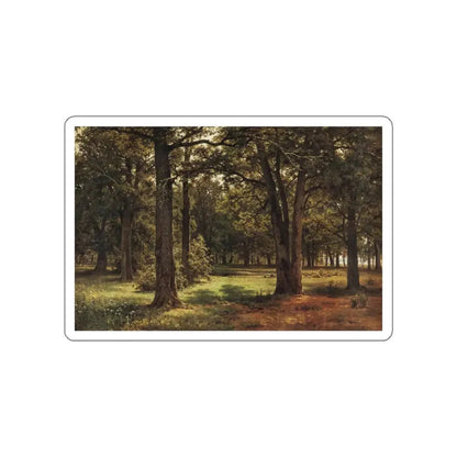 SHISKIN, Ivan Ivanovich - In the protected oak grove (Peter the Great in Systroretske) (Artwork) STICKER Vinyl Die-Cut Decal White Die-Cut 6 Inch - The Sticker Space