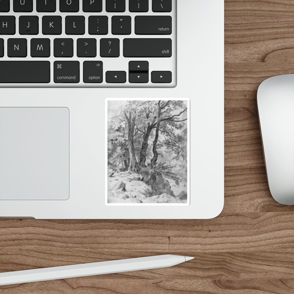 SHISKIN, Ivan Ivanovich - In the woods 1886 (Artwork) STICKER Vinyl Die-Cut Decal-The Sticker Space