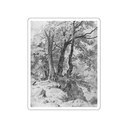 SHISKIN, Ivan Ivanovich - In the woods 1886 (Artwork) STICKER Vinyl Die-Cut Decal-White-The Sticker Space