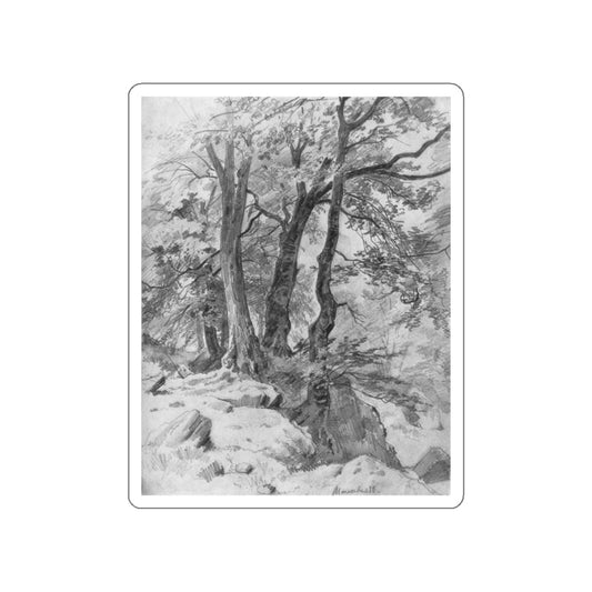 SHISKIN, Ivan Ivanovich - In the woods 1886 (Artwork) STICKER Vinyl Die-Cut Decal-White-The Sticker Space