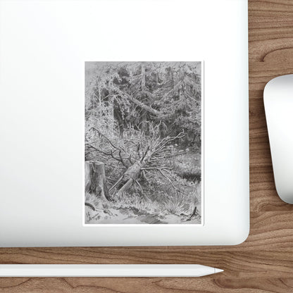 SHISKIN, Ivan Ivanovich - In the woods. Fallen Tree 1878 (Artwork) STICKER Vinyl Die-Cut Decal-The Sticker Space