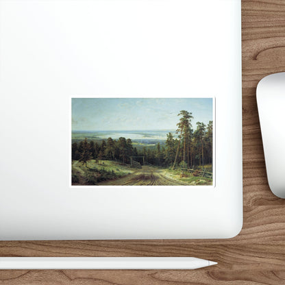 SHISKIN, Ivan Ivanovich - Kama near Eladoburga (Artwork) STICKER Vinyl Die-Cut Decal-The Sticker Space