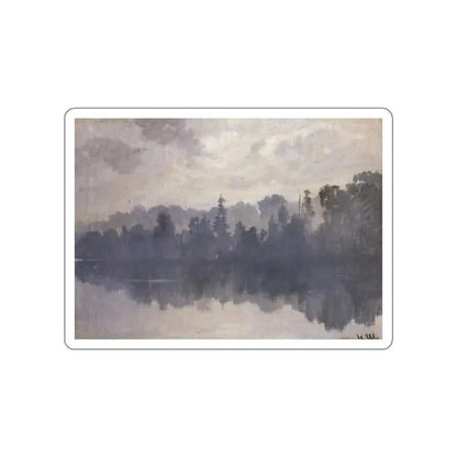 SHISKIN, Ivan Ivanovich - Krestovsky Island in the mist (Artwork) STICKER Vinyl Die-Cut Decal White Die-Cut 2 Inch - The Sticker Space