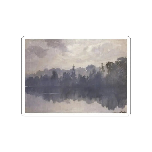 SHISKIN, Ivan Ivanovich - Krestovsky Island in the mist (Artwork) STICKER Vinyl Die-Cut Decal White Die-Cut 2 Inch - The Sticker Space