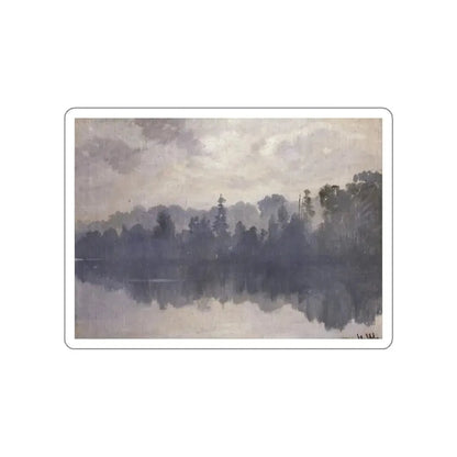 SHISKIN, Ivan Ivanovich - Krestovsky Island in the mist (Artwork) STICKER Vinyl Die-Cut Decal White Die-Cut 3 Inch - The Sticker Space