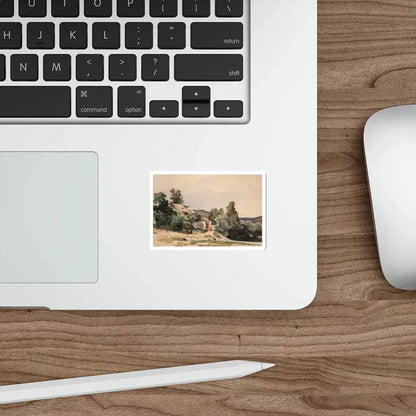 SHISKIN, Ivan Ivanovich - Landscape. Troy near Prague. 1862 (Artwork) STICKER Vinyl Die-Cut Decal - The Sticker Space