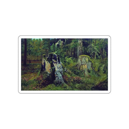SHISKIN, Ivan Ivanovich - Landscape with the stump in 1892 (Artwork) STICKER Vinyl Die-Cut Decal White Die-Cut 4 Inch - The Sticker Space