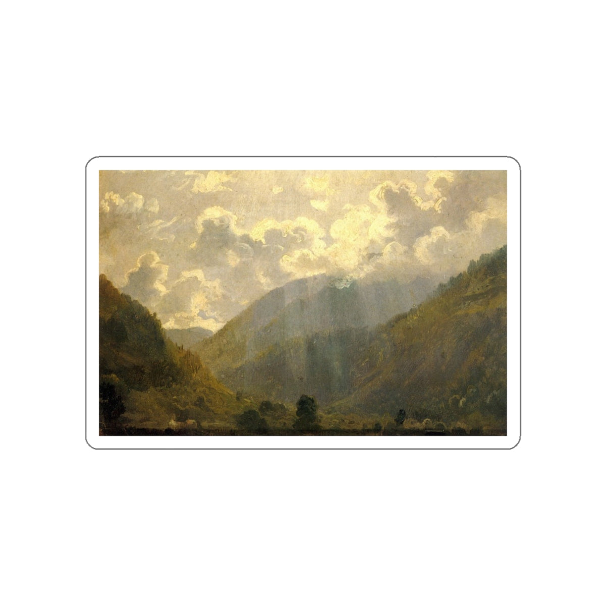 SHISKIN, Ivan Ivanovich - Latest rays. Between 1863 and 1865 (Artwork) STICKER Vinyl Die-Cut Decal-White-The Sticker Space