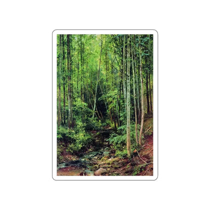 SHISKIN, Ivan Ivanovich - Les aspen. 1896 (Artwork) STICKER Vinyl Die-Cut Decal White Die-Cut 4 Inch - The Sticker Space