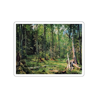 SHISKIN, Ivan Ivanovich - Mixed forest (Shmetsk near Narva) 1888 (Artwork) STICKER Vinyl Die-Cut Decal White Die-Cut 3 Inch - The Sticker Space