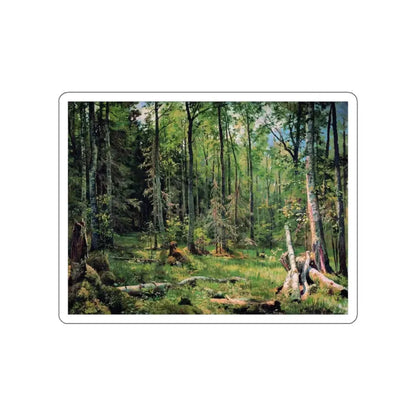 SHISKIN, Ivan Ivanovich - Mixed forest (Shmetsk near Narva) 1888 (Artwork) STICKER Vinyl Die-Cut Decal White Die-Cut 4 Inch - The Sticker Space