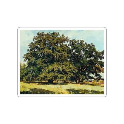 SHISKIN, Ivan Ivanovich - Mordvinovskie oaks 1891 (Artwork) STICKER Vinyl Die-Cut Decal White Die-Cut 2 Inch - The Sticker Space