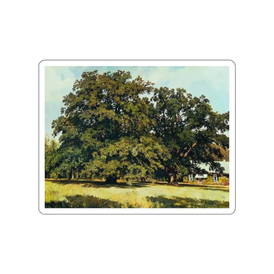 SHISKIN, Ivan Ivanovich - Mordvinovskie oaks 1891 (Artwork) STICKER Vinyl Die-Cut Decal White Die-Cut 2 Inch - The Sticker Space