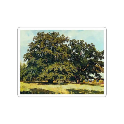 SHISKIN, Ivan Ivanovich - Mordvinovskie oaks 1891 (Artwork) STICKER Vinyl Die-Cut Decal White Die-Cut 3 Inch - The Sticker Space
